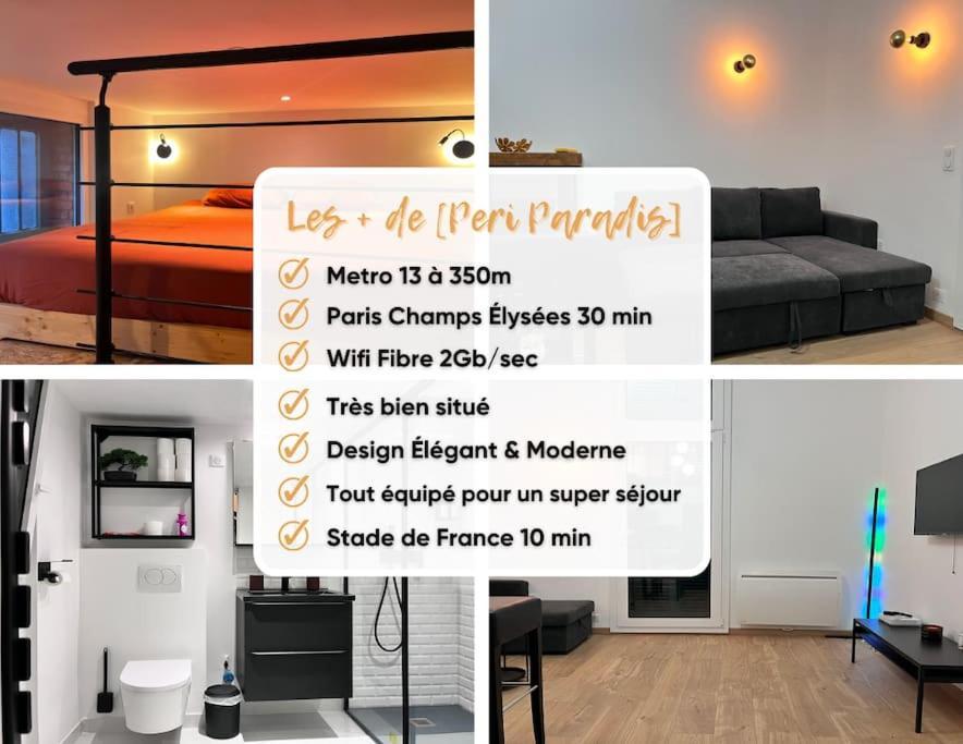 Appartement Indep Cosy Avec Jardin Saint-Denis  Exterior photo